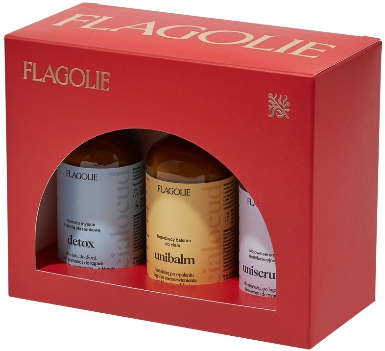 Flagolie (b/milk/100ml + b/balm/100ml + ser/100ml) - Körperpflegeset